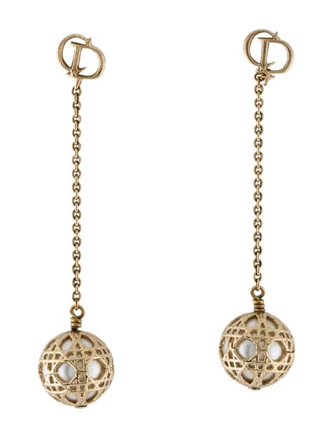 dior secret cannage earrings